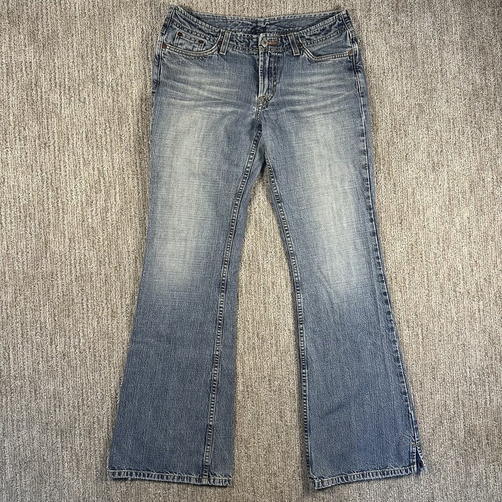 Vtg Lucky Brand USA Dungarees Womens 6/28 Long Low Rise Boot Cut Jet Setter Jean